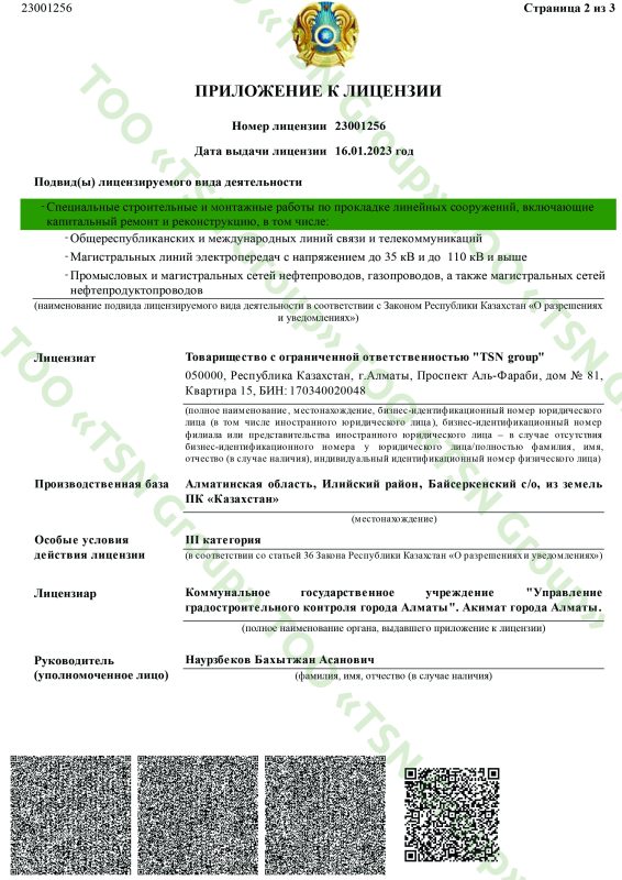 Лицензия на строительно-монтажные работы